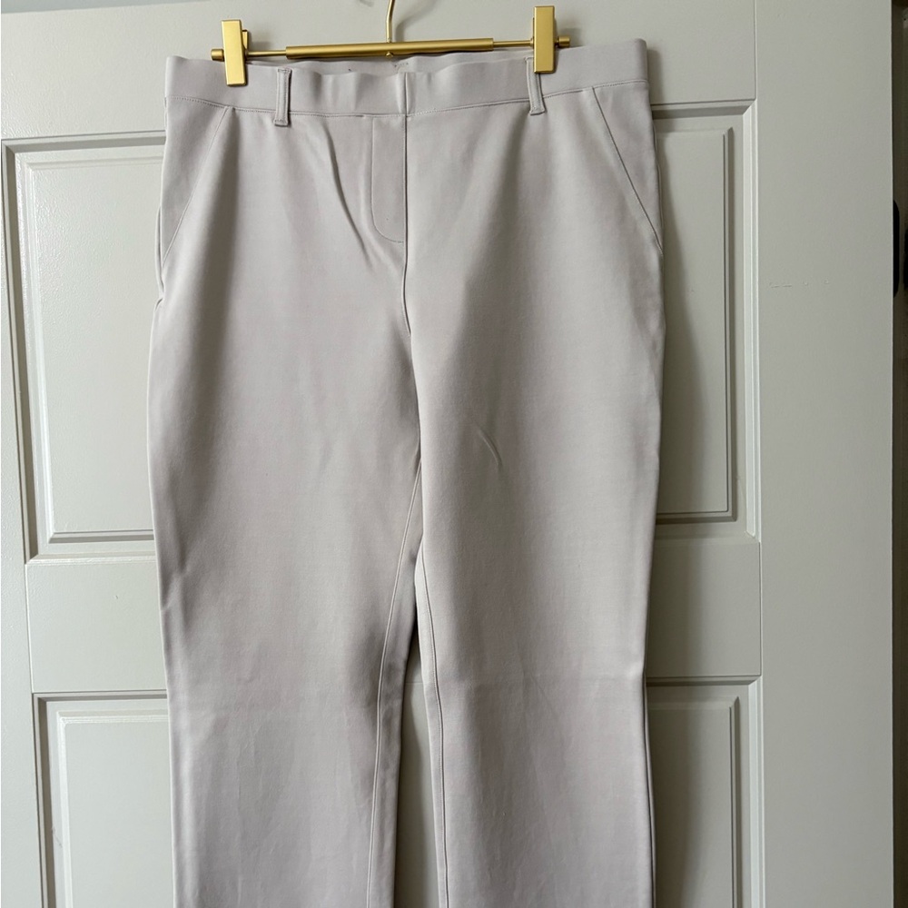 Quince Straight Leg Pants in Light Beige